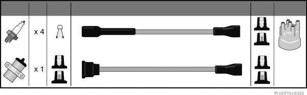 Herth+Buss Jakoparts J5390001 - Set kablova za paljenje www.molydon.hr