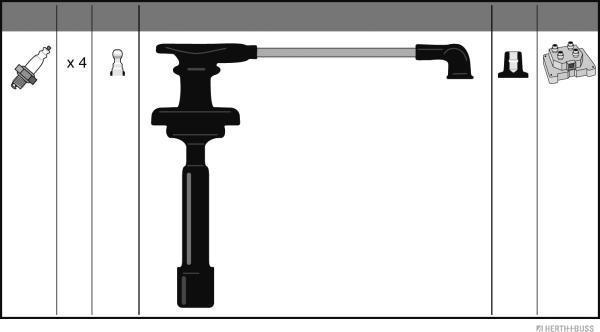 Herth+Buss Jakoparts J5381006 - Set kablova za paljenje www.molydon.hr
