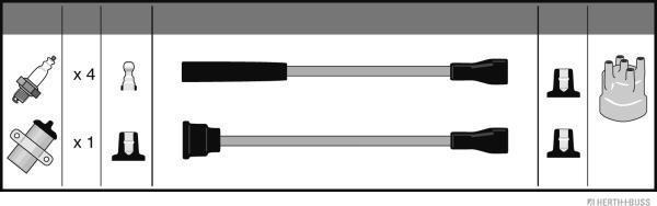 Herth+Buss Jakoparts J5388004 - Set kablova za paljenje www.molydon.hr