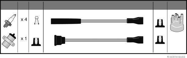Herth+Buss Jakoparts J5388001 - Set kablova za paljenje www.molydon.hr