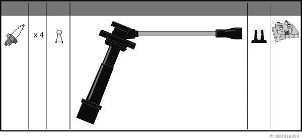 Herth+Buss Jakoparts J5388012 - Set kablova za paljenje www.molydon.hr