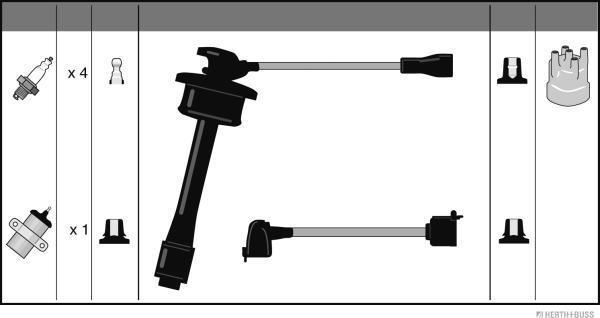 Herth+Buss Jakoparts J5382084 - Set kablova za paljenje www.molydon.hr