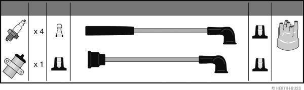 Herth+Buss Jakoparts J5387013 - Set kablova za paljenje www.molydon.hr