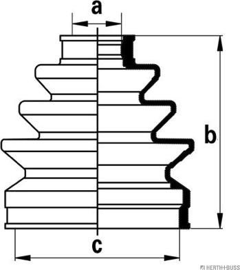 Herth+Buss Jakoparts J2864007 - Manžeta, Pogonska osovina www.molydon.hr