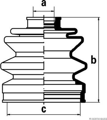 Herth+Buss Jakoparts J2865003 - Manžeta, Pogonska osovina www.molydon.hr