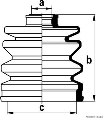 Herth+Buss Jakoparts J2865007 - Manžeta, Pogonska osovina www.molydon.hr