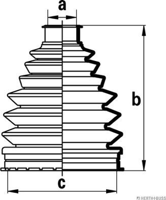 Herth+Buss Jakoparts J2865017 - Manžeta, Pogonska osovina www.molydon.hr
