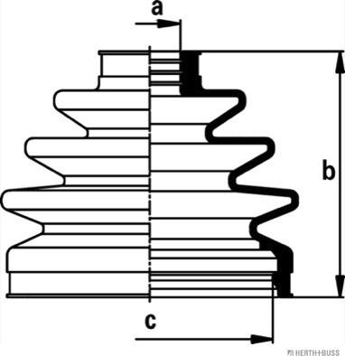 Herth+Buss Jakoparts J2861030 - Manžeta, Pogonska osovina www.molydon.hr