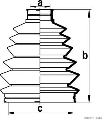 Herth+Buss Jakoparts J2863016 - Manžeta, Pogonska osovina www.molydon.hr