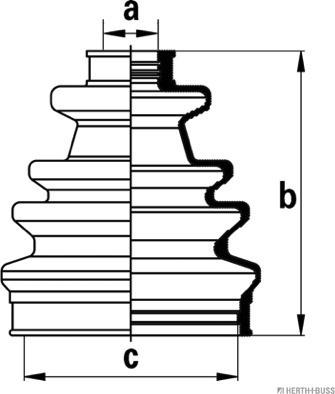 Herth+Buss Jakoparts J2863017 - Manžeta, Pogonska osovina www.molydon.hr