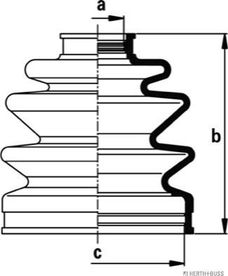 Herth+Buss Jakoparts J2863020 - Manžeta, Pogonska osovina www.molydon.hr