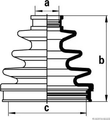 Herth+Buss Jakoparts J2862006 - Manžeta, Pogonska osovina www.molydon.hr