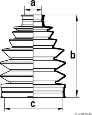 Herth+Buss Jakoparts J2862025 - Manžeta, Pogonska osovina www.molydon.hr