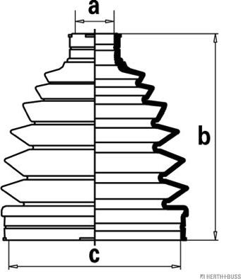 Herth+Buss Jakoparts J2867016 - Manžeta, Pogonska osovina www.molydon.hr