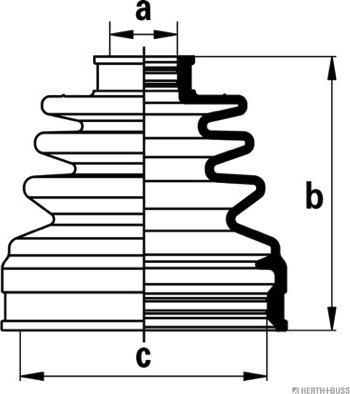 Herth+Buss Jakoparts J2884014 - Manžeta, Pogonska osovina www.molydon.hr