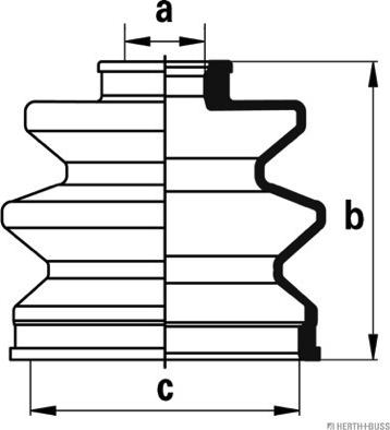 Herth+Buss Jakoparts J2884024 - Manžeta, Pogonska osovina www.molydon.hr
