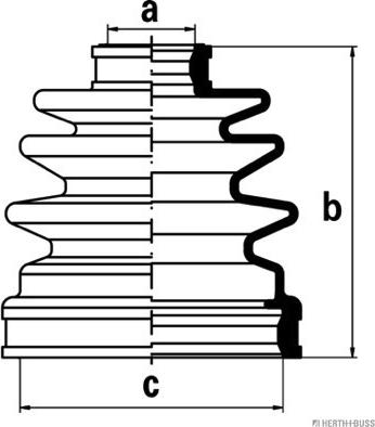 Herth+Buss Jakoparts J2884025 - Manžeta, Pogonska osovina www.molydon.hr