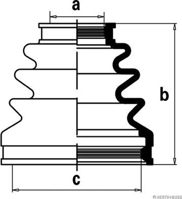 Herth+Buss Jakoparts J2884020 - Manžeta, Pogonska osovina www.molydon.hr