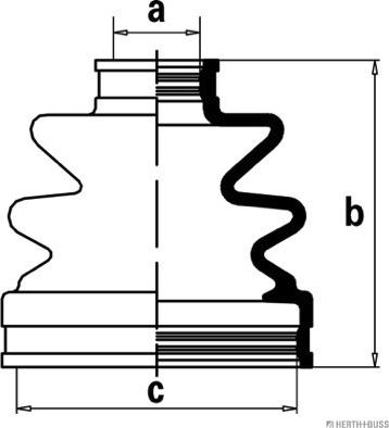 Herth+Buss Jakoparts J2880503 - Manžeta, Pogonska osovina www.molydon.hr