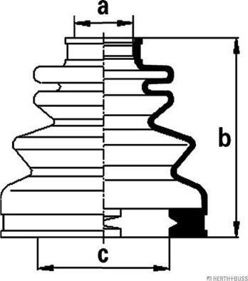 Herth+Buss Jakoparts J2881019 - Manžeta, Pogonska osovina www.molydon.hr