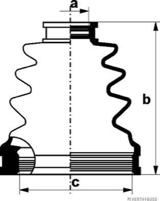 Herth+Buss Jakoparts J2881018 - Manžeta, Pogonska osovina www.molydon.hr