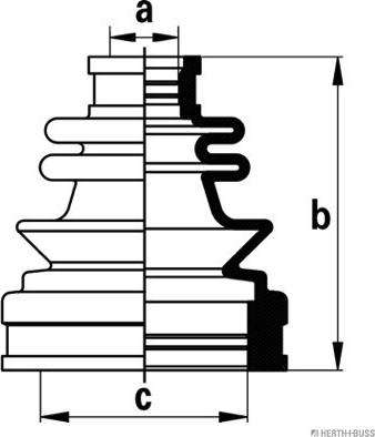 Herth+Buss Jakoparts J2881020 - Manžeta, Pogonska osovina www.molydon.hr