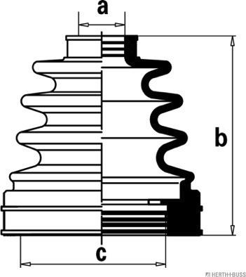 Herth+Buss Jakoparts J2881021 - Manžeta, Pogonska osovina www.molydon.hr