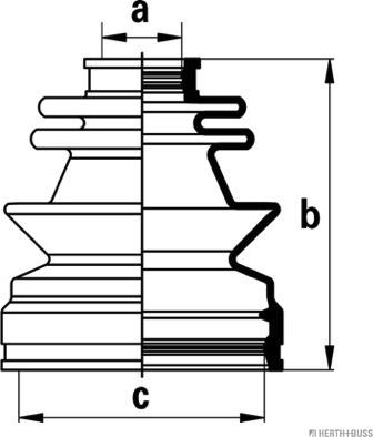 Herth+Buss Jakoparts J2881028 - Manžeta, Pogonska osovina www.molydon.hr