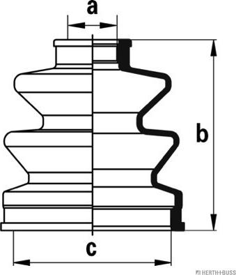 Herth+Buss Jakoparts J2883006 - Manžeta, Pogonska osovina www.molydon.hr