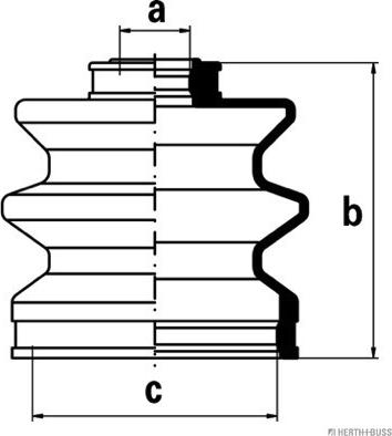 Herth+Buss Jakoparts J2883000 - Manžeta, Pogonska osovina www.molydon.hr