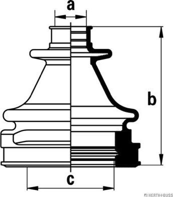 Herth+Buss Jakoparts J2883017 - Manžeta, Pogonska osovina www.molydon.hr