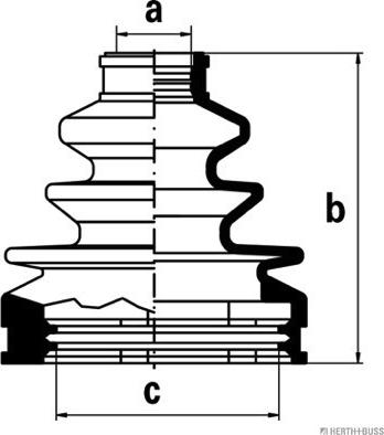 Herth+Buss Jakoparts J2882001 - Manžeta, Pogonska osovina www.molydon.hr