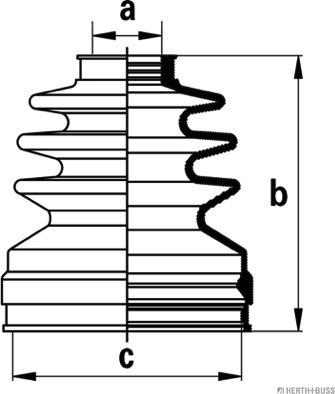 Herth+Buss Jakoparts J2882019 - Manžeta, Pogonska osovina www.molydon.hr