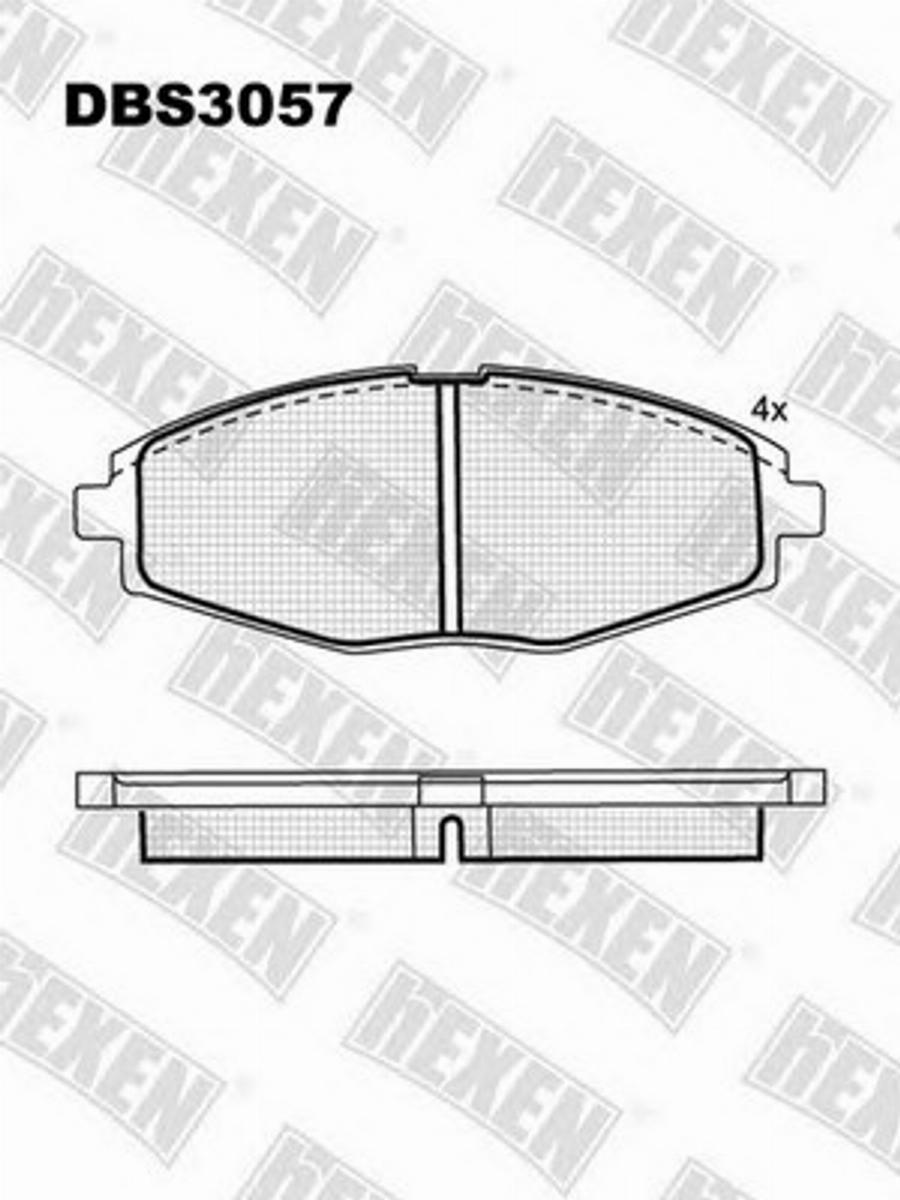 Hexen DBS3057 - Komplet Pločica, disk-kočnica www.molydon.hr