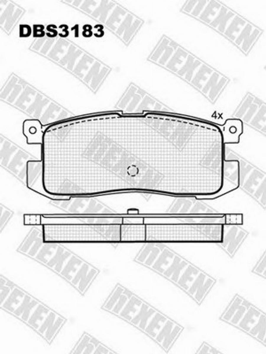 Hexen DBS3183 - Komplet Pločica, disk-kočnica www.molydon.hr