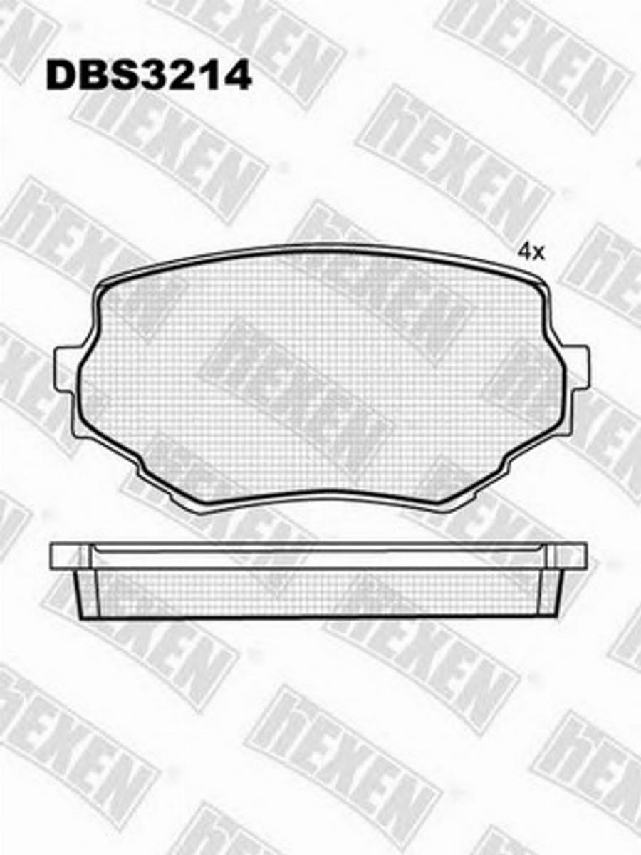 Hexen DBS3214 - Komplet Pločica, disk-kočnica www.molydon.hr