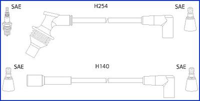 HITACHI 134460 - Set kablova za paljenje www.molydon.hr