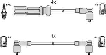 Hitachi 134548 - Set kablova za paljenje www.molydon.hr