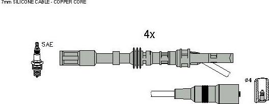 Hitachi 134134 - Set kablova za paljenje www.molydon.hr