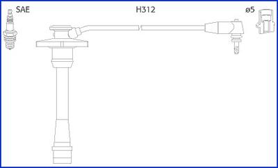 Hitachi 134130 - Set kablova za paljenje www.molydon.hr