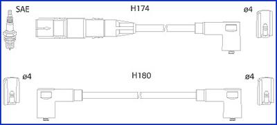 HITACHI 134808 - Set kablova za paljenje www.molydon.hr