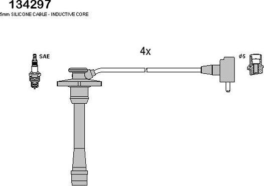 Hitachi 134297 - Set kablova za paljenje www.molydon.hr