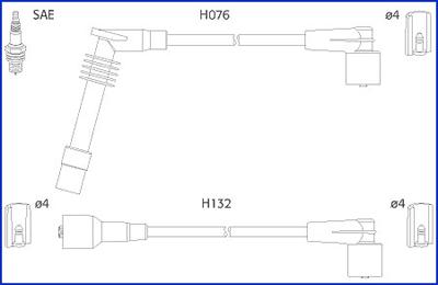 HITACHI 134246 - Set kablova za paljenje www.molydon.hr