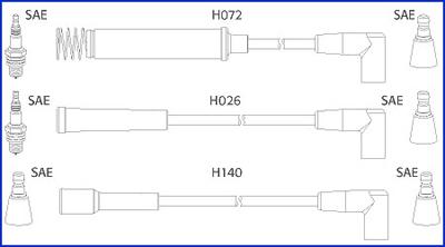 Hitachi 134202 - Set kablova za paljenje www.molydon.hr