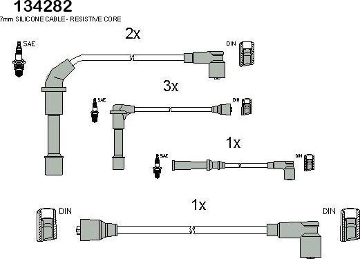 Hitachi 134282 - Set kablova za paljenje www.molydon.hr