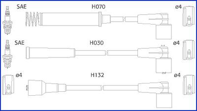 Hitachi 134226 - Set kablova za paljenje www.molydon.hr