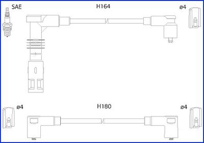 Hitachi 134700 - Set kablova za paljenje www.molydon.hr