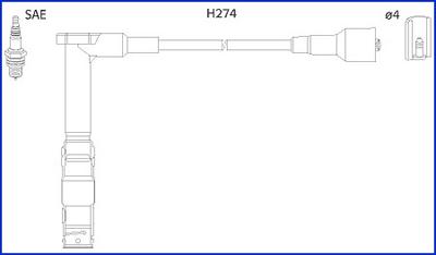 Hitachi 134775 - Set kablova za paljenje www.molydon.hr