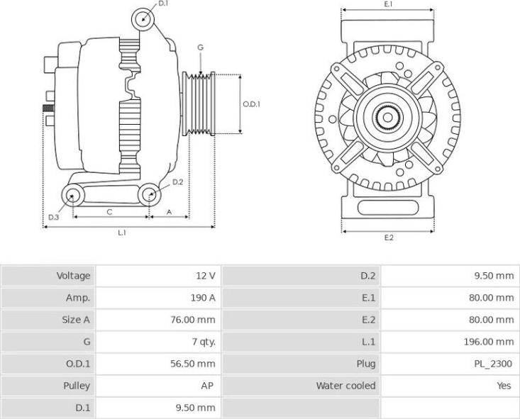 Hitachi LR1190915 - Alternator www.molydon.hr