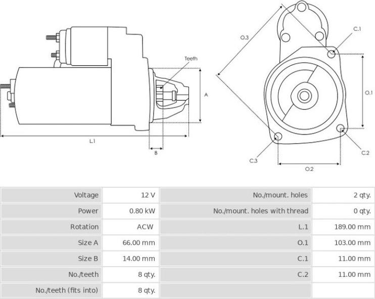 HITACHI S114-651 - Starter www.molydon.hr